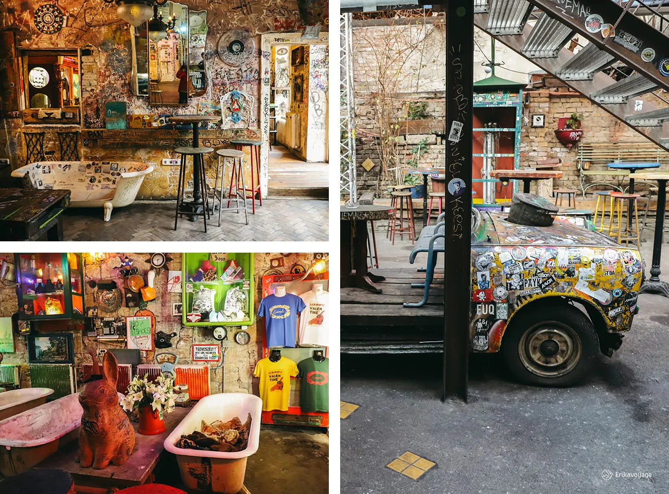 Visiter Budapest en hiver Szimpla Kert ruin bar