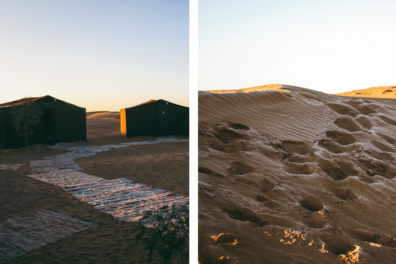 Dormir dans le désert au Maroc