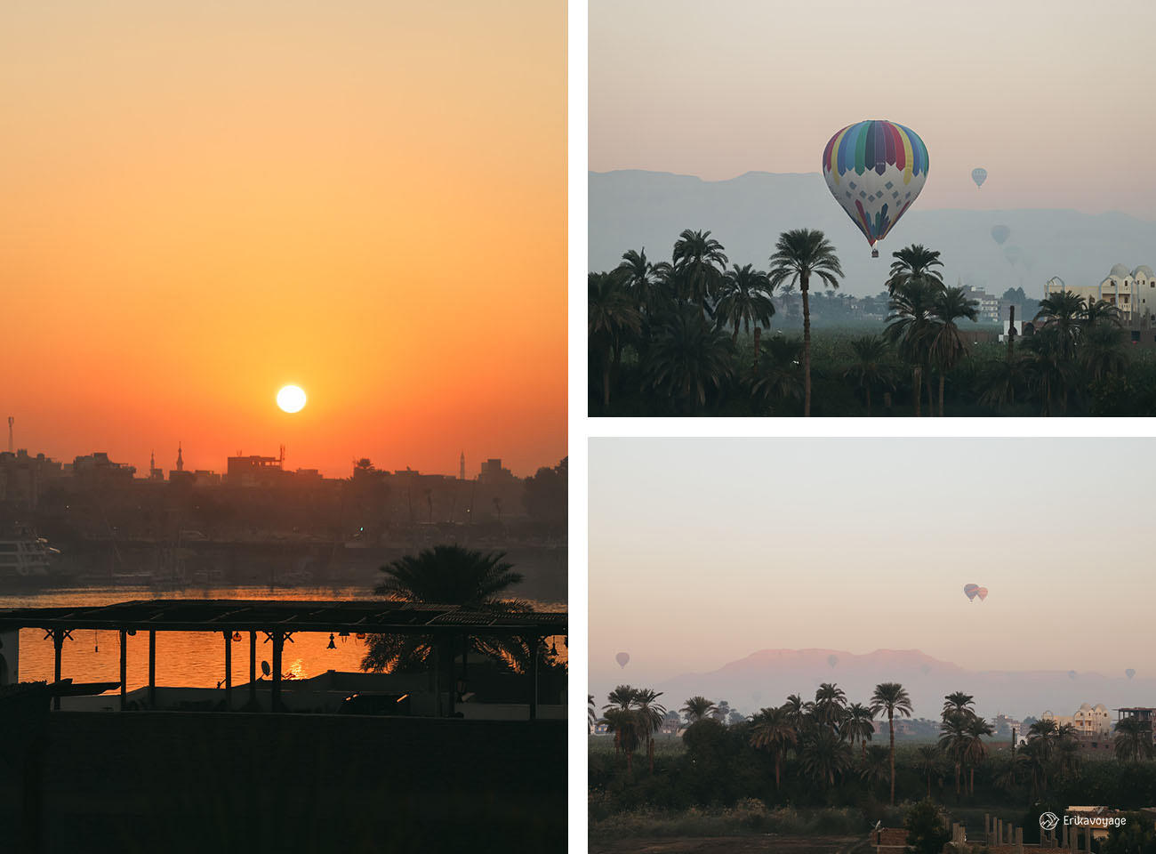 Vol en Montgolfière lever de soleil Egypte