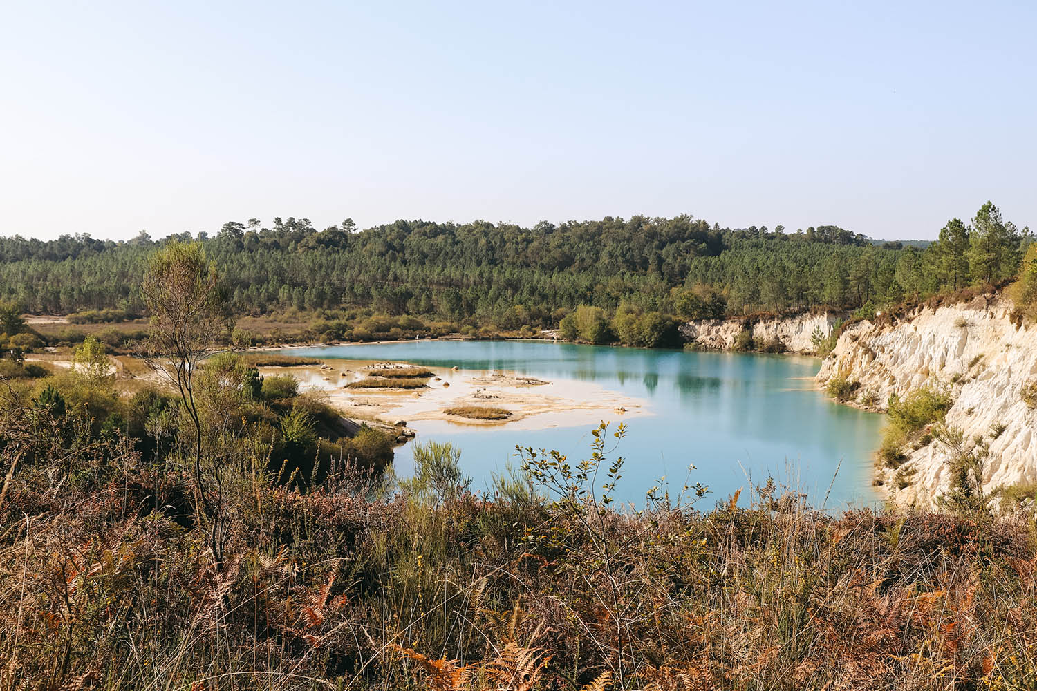 Randonnée lac bleu Charente