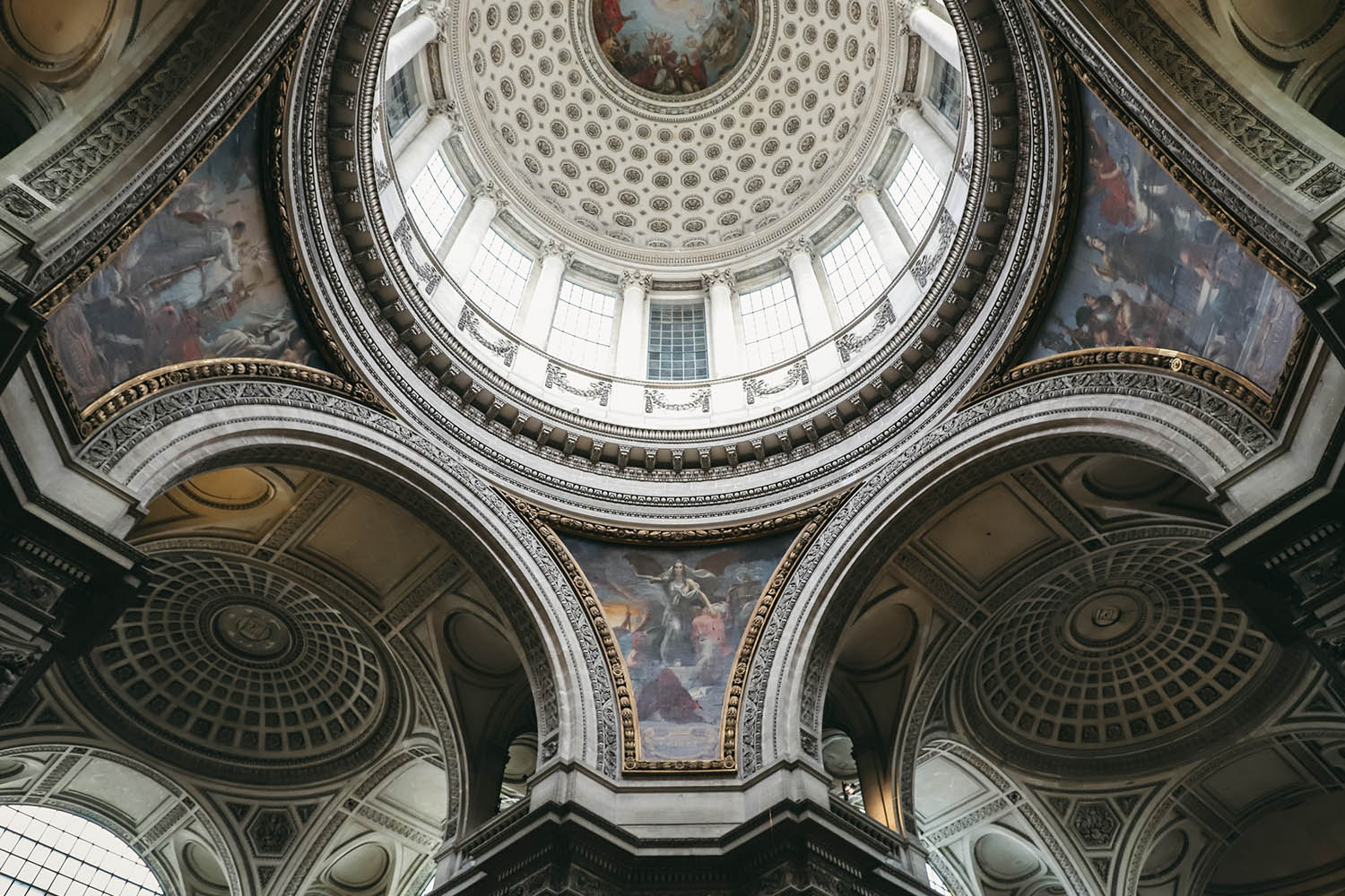 Visite de l'intérieur du Panthéon