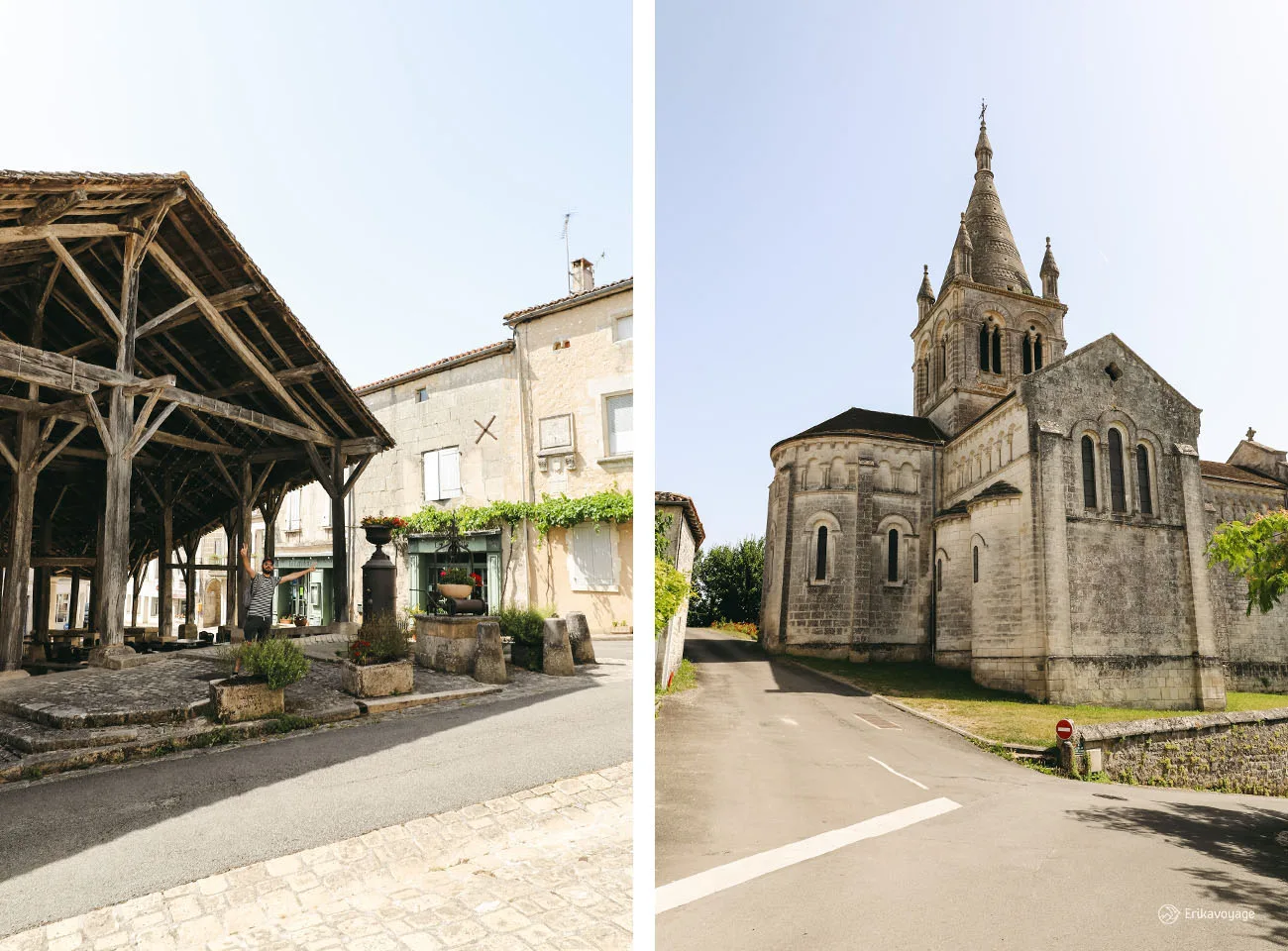 Village de Villebois-Lavalette en sud Charente