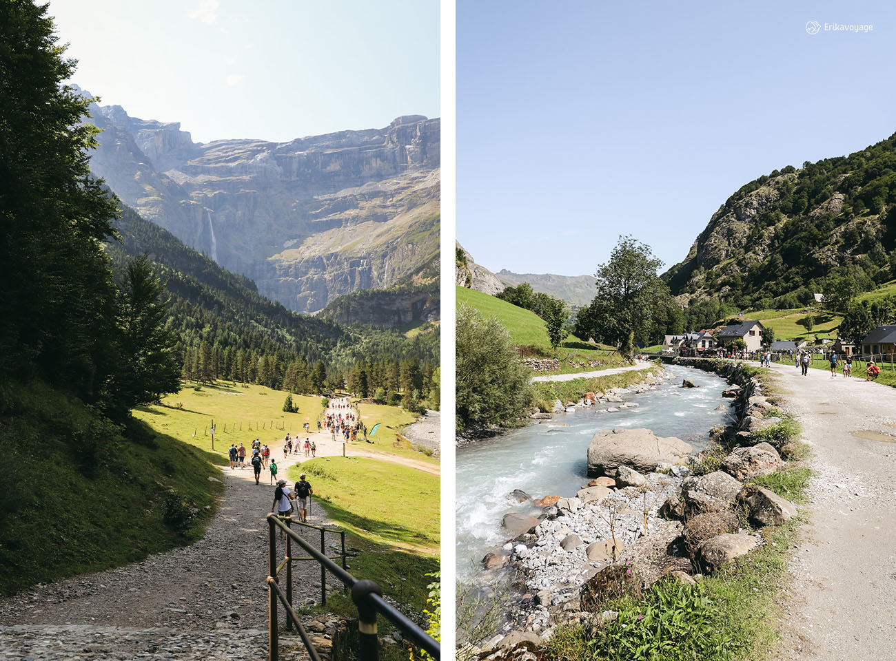 randonnée du cirque de Gavarnie en été Hautes-Pyrénées