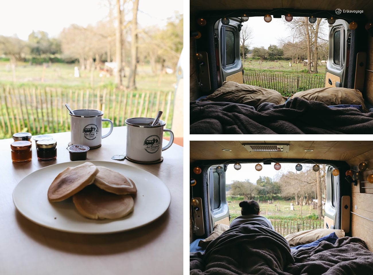 Dormir en van sur la ferme Les Anes d'Oléron