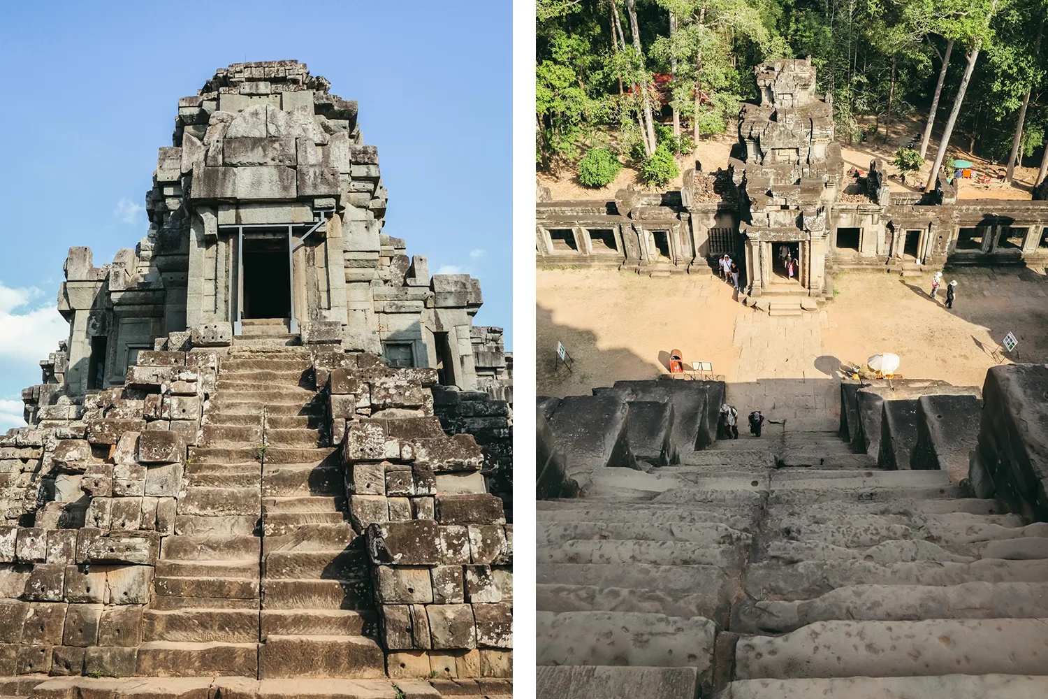 Viste pyramide de Takeo Cambodge