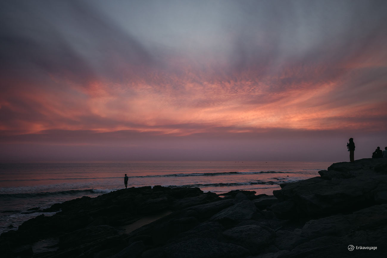 Coucher de soleil Taghazout Maroc