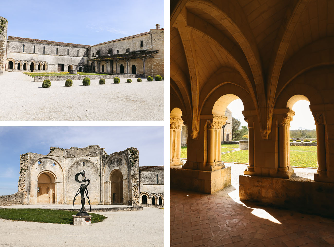 Parcours de visite Abbaye de Trizay Charente-Maritime