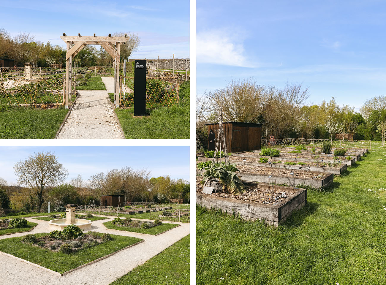 Jardin médiéval abbaye de Trizay