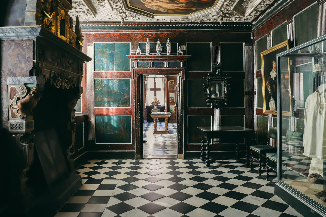 Intérieur Château de Rosenborg Copenhague