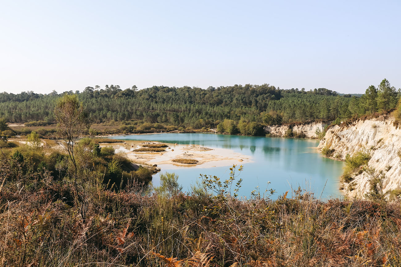 Randonnée lacs bleus Guizengeard Charente