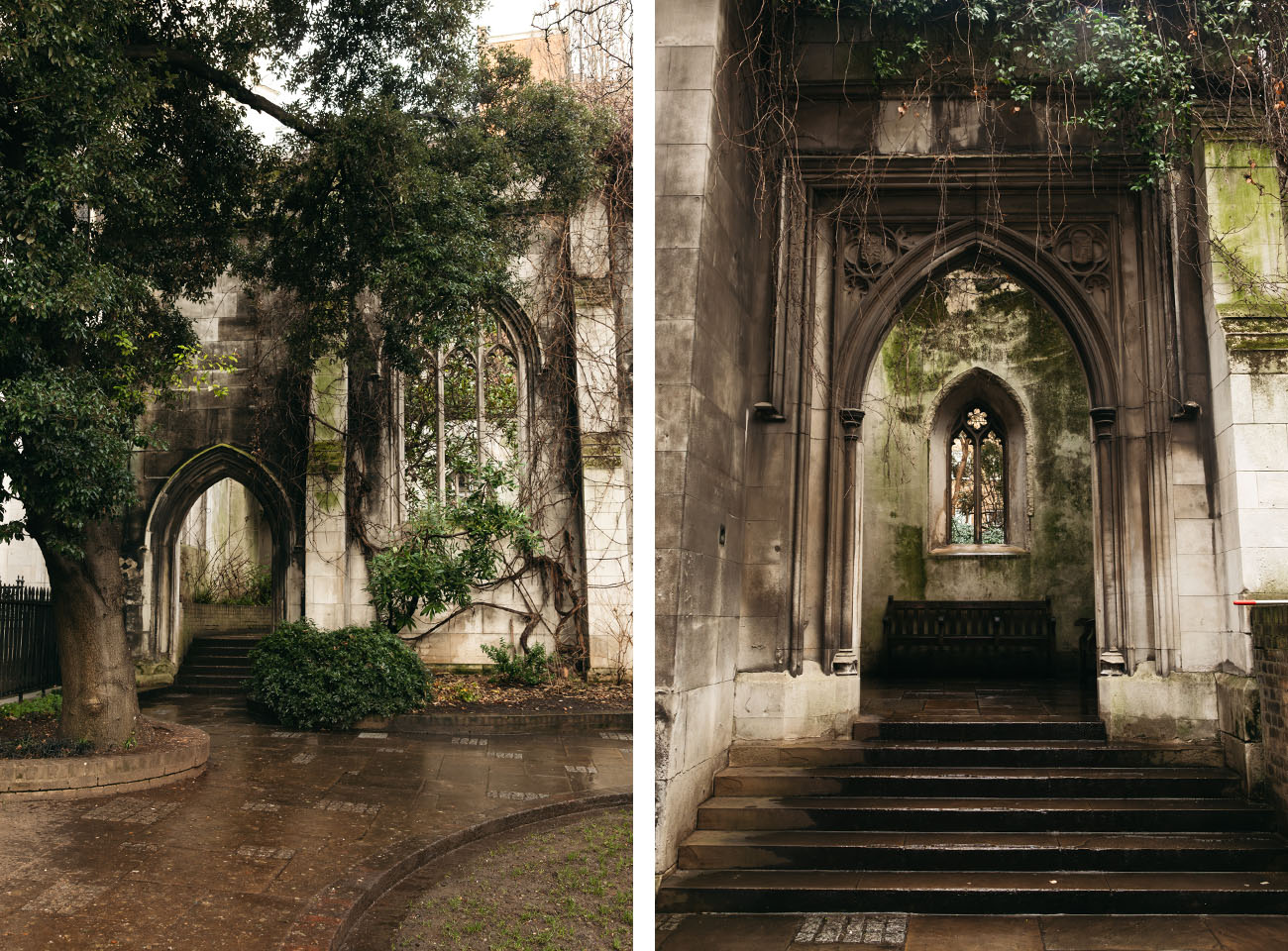 St Dunstan in the East Church Garden Londres