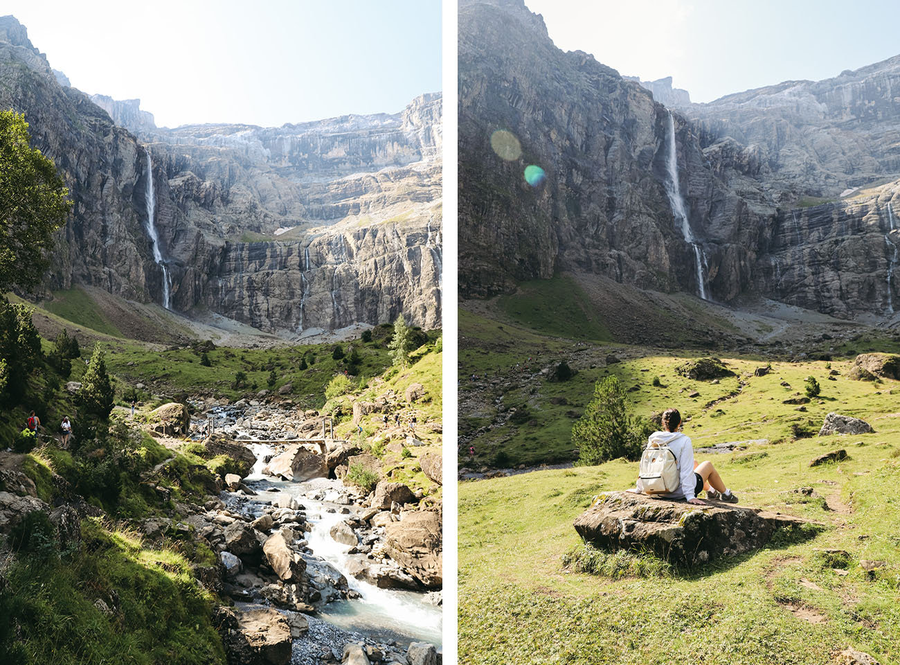 randonnée du cirque de Gavarnie en été Hautes-Pyrénées