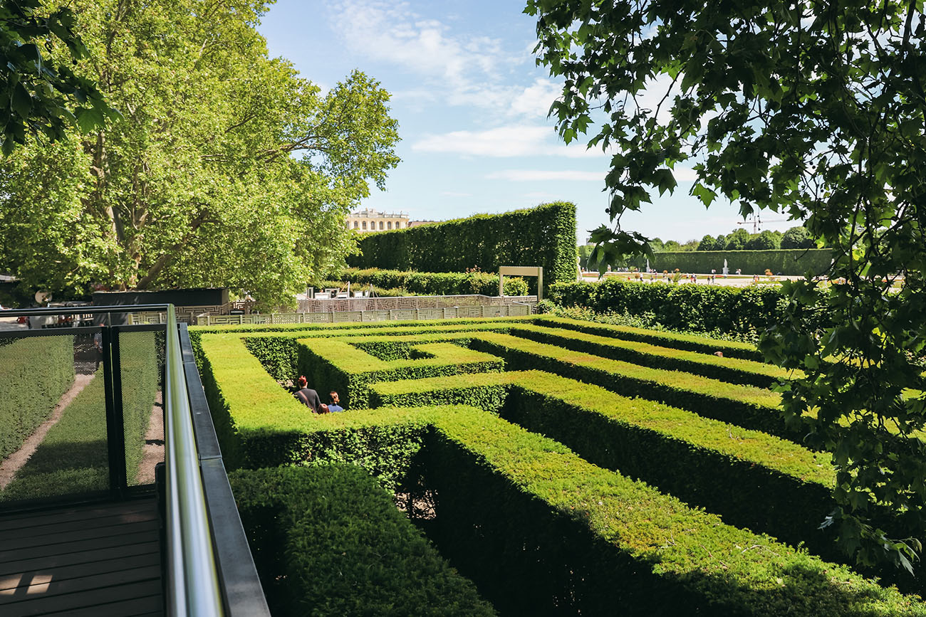 labyrinthe du château de Schönbrunn