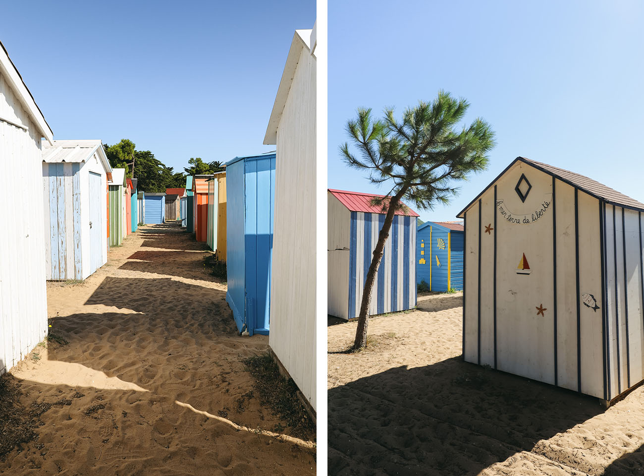 Cabanes plage de la Boirie Ile d'Oléron