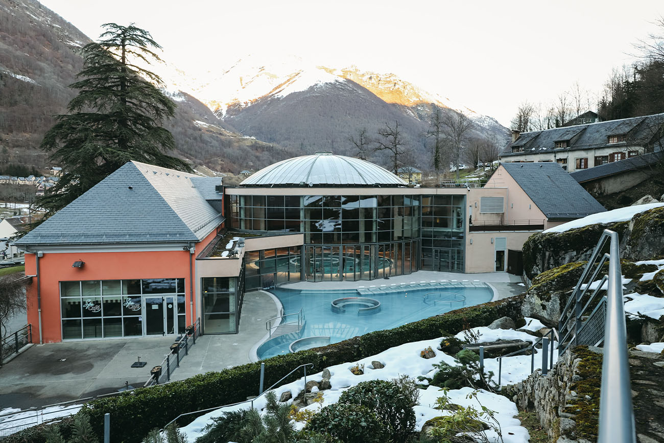 Bains du rocher en hiver