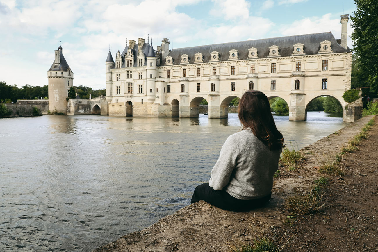 Point de vue gratuit sur le château de Chenonceau