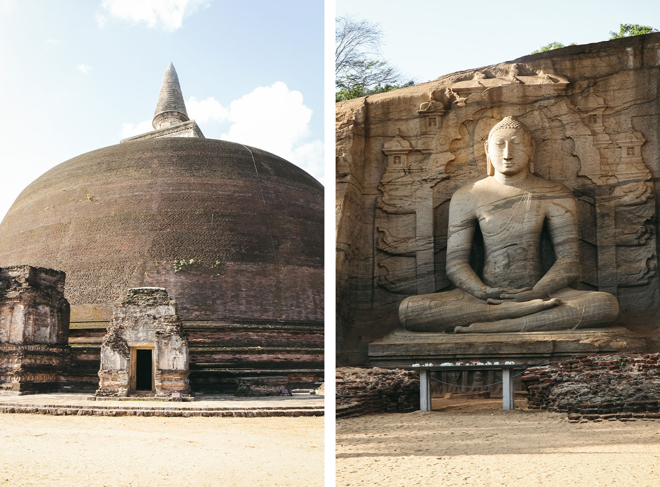 Visite site archéologique de Polonnaruwa Sri lanka