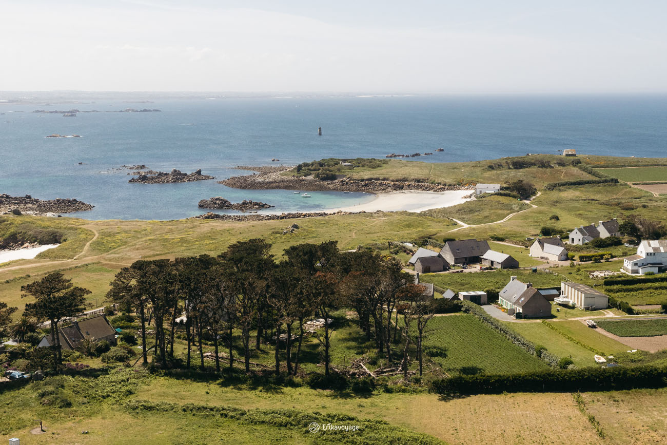 Vue depuis le phare de l'île de Batz