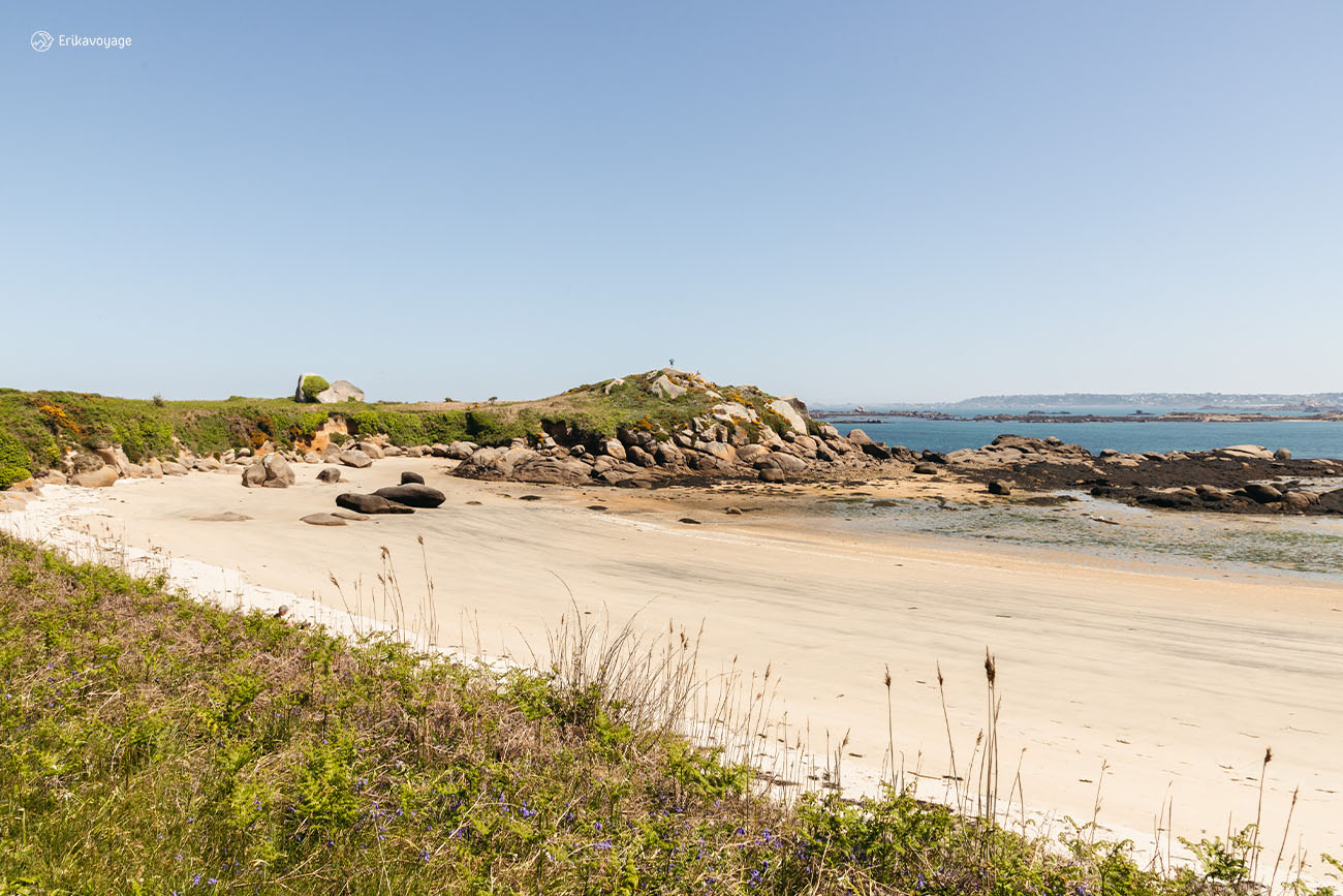 Faire le tour de l'île callot à marée basse