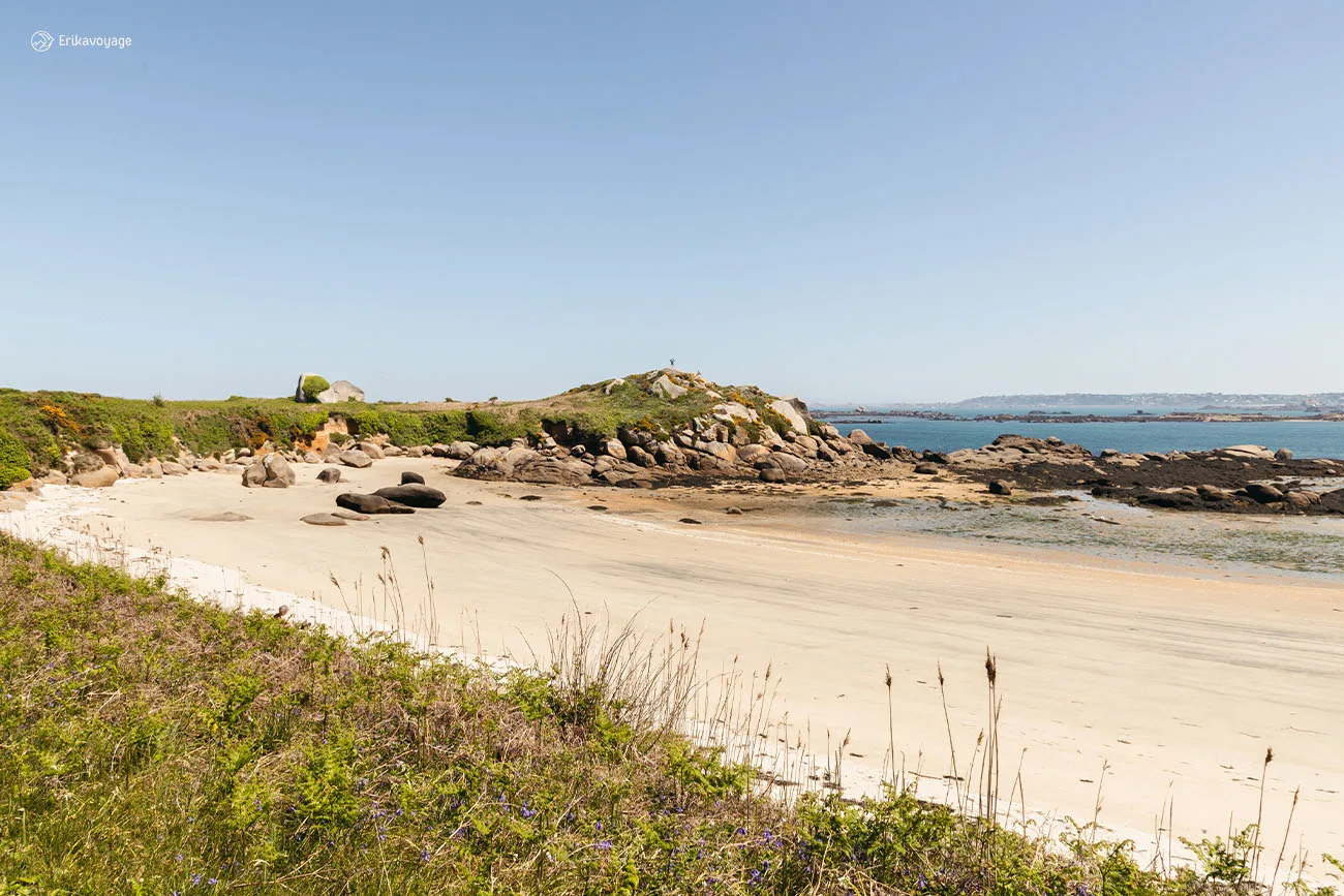 Faire le tour de l'île callot à marée basse