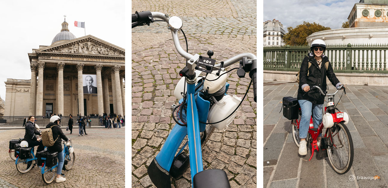 Balade insolite en solex dans Paris