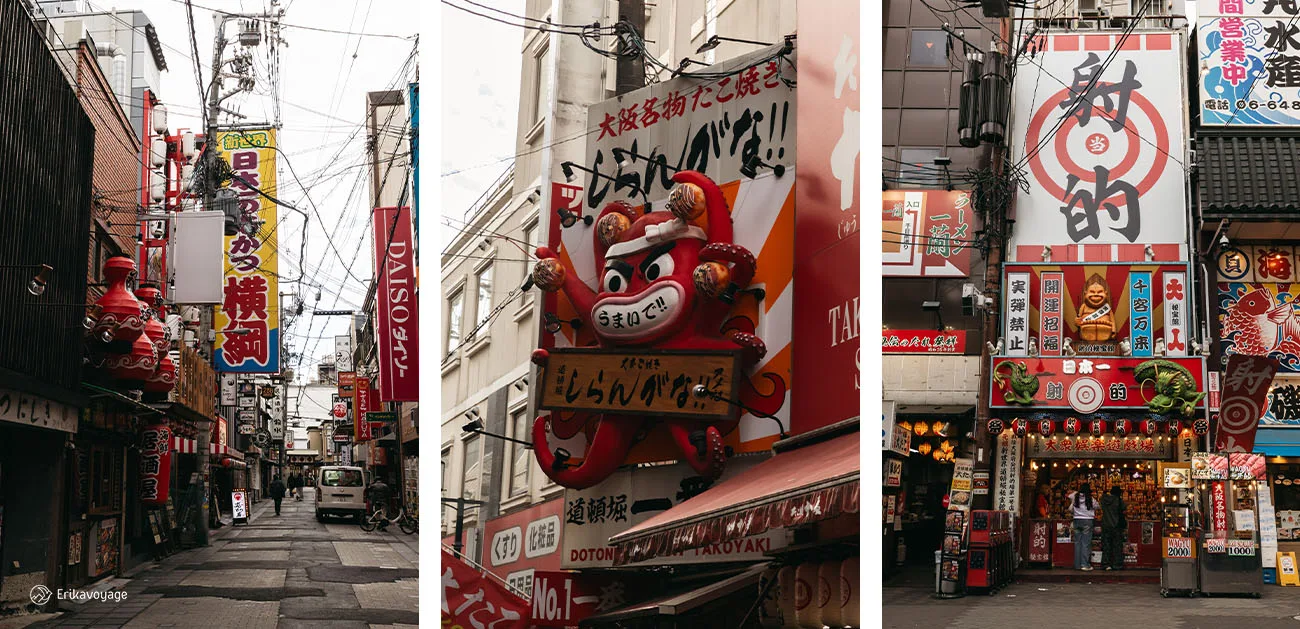 Visite du quartier Dotonbori à Osaka