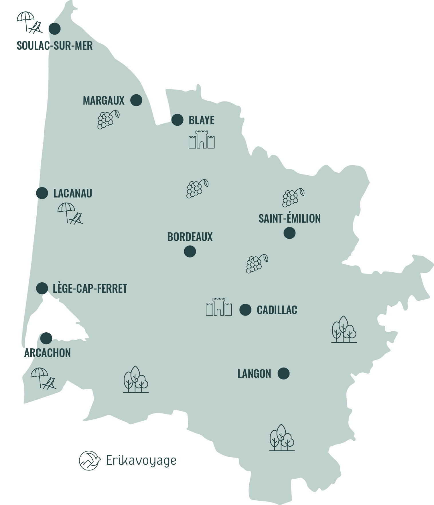 Carte Touristique Gironde