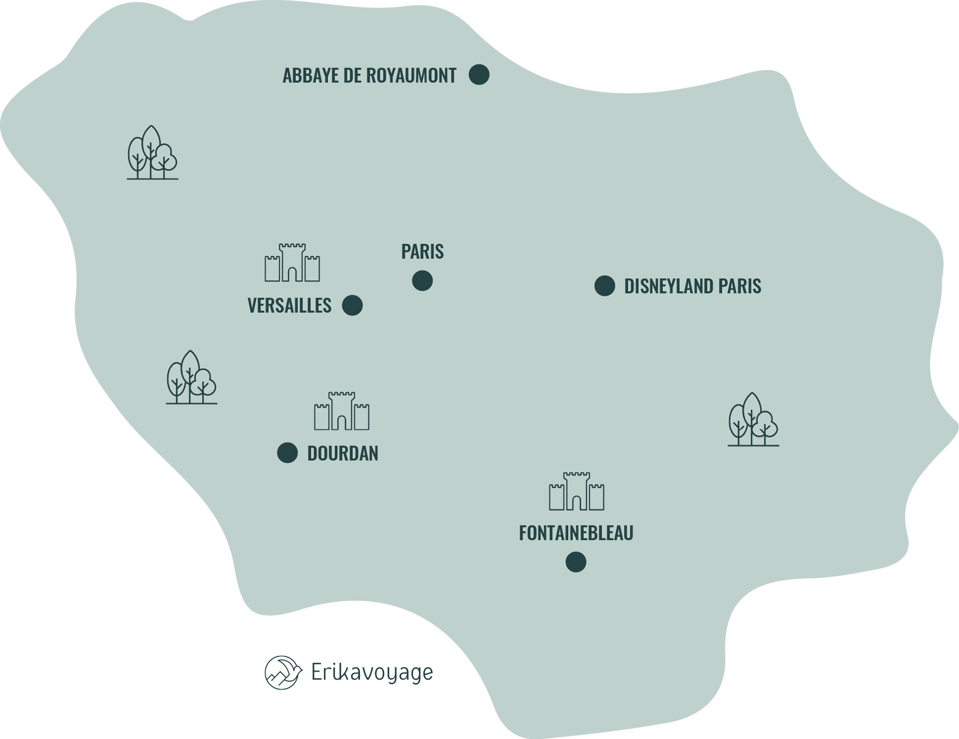 Carte touristique ile de France