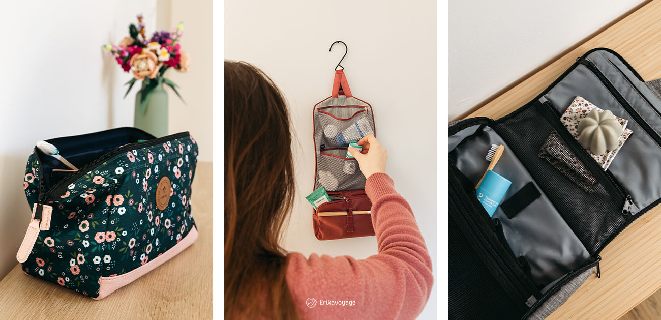 Liste trousse de toilette de voyage