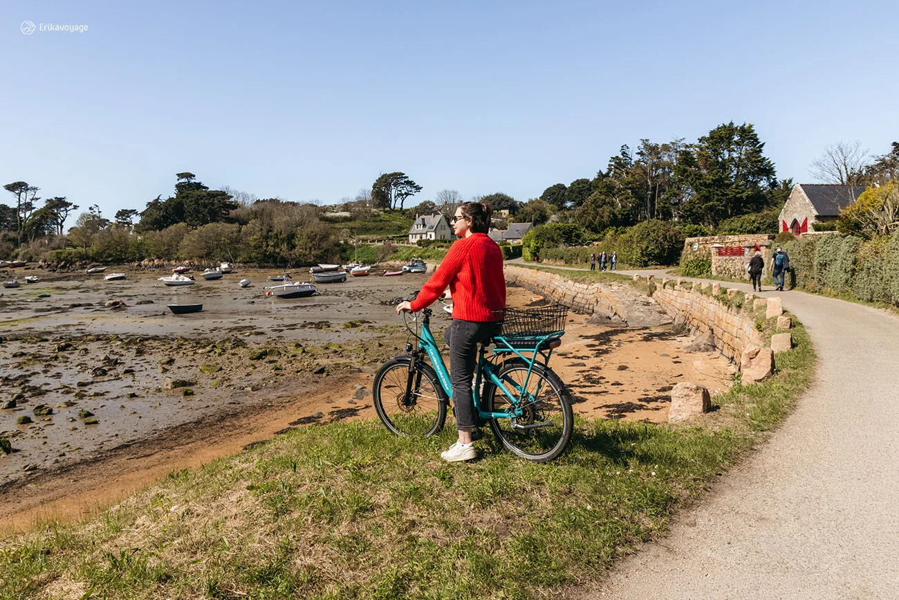 faire le tour de l'île de Bréhat à vélo
